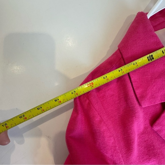 Peck & Peck Linen Blend Lightweight Summer Pink Blazer - Picture 13 of 16